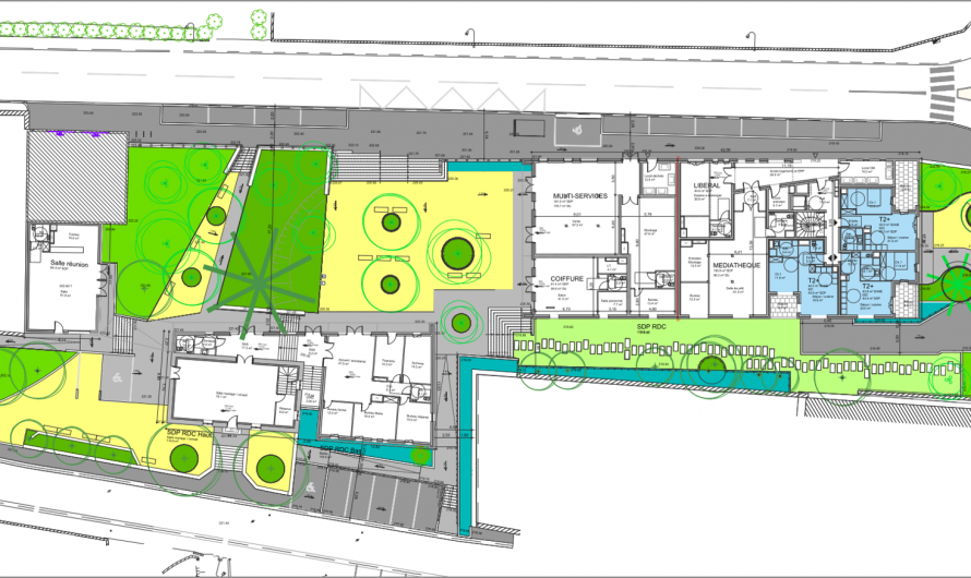 Aménagement d’une place et construction de logements collectifs à Lancié (69)